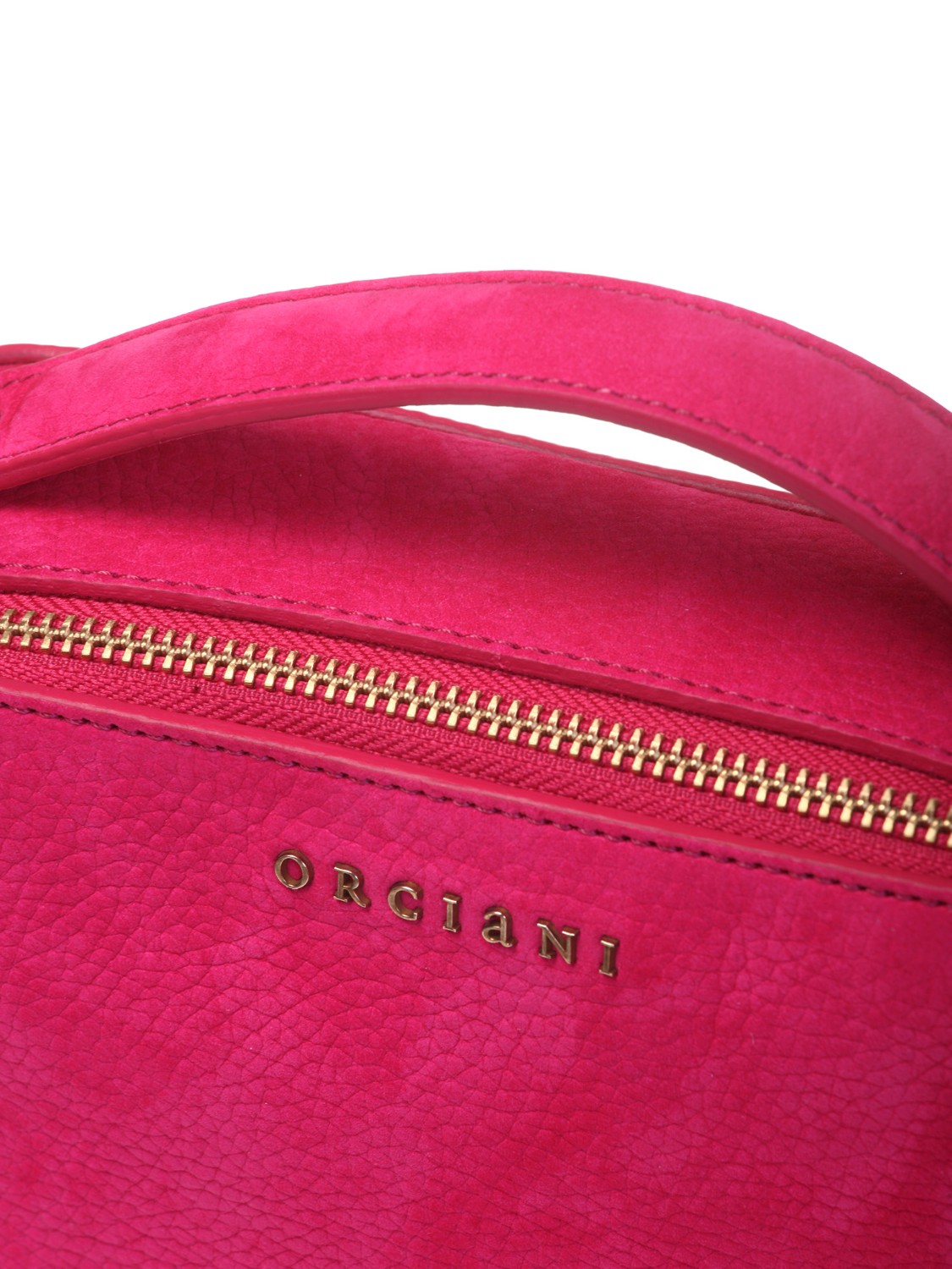 shop ORCIANI  Borsina: Orciani Mini Bag Chéri Nabucco in nubuck a mano con tracolla.
Taschino interno aperto.
Chiusura con zip a doppio scorrimento.
Tracolla rimovibile in catena.
Dettagli in finitura ottone dorato.
Dimensioni: larghezza: 22 cm, altezza: 20 cm, profondità: 7.5 cm.
Composizione: 100% pelle bovina.
Fodera: 50% poliammide 50% poliuretano.
Fabbricato in Italia.. SD0147 NAB-FUXIA number 5933503